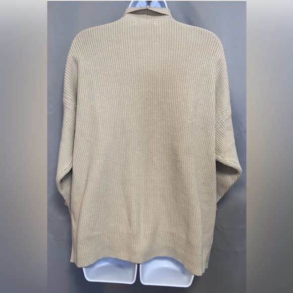 NWT Banana Republic Women's Beige Long Sleeve Open Front Cardigan Size Large - Picture 3 of 10